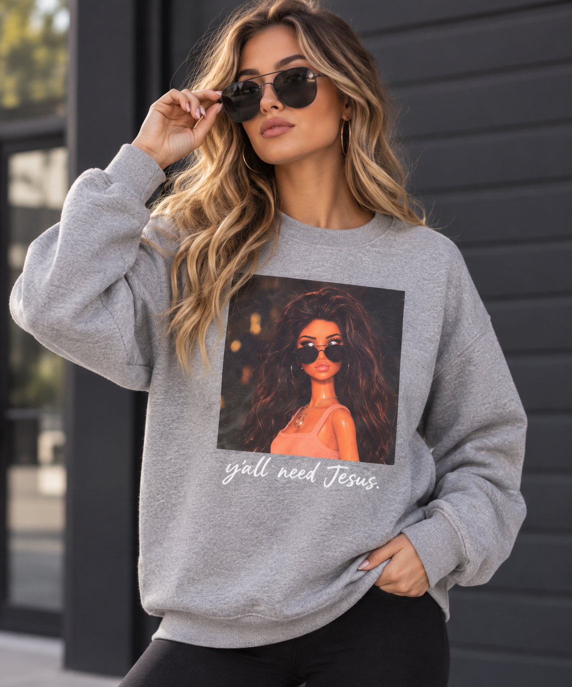 Ya'll Need Jesus Crewneck