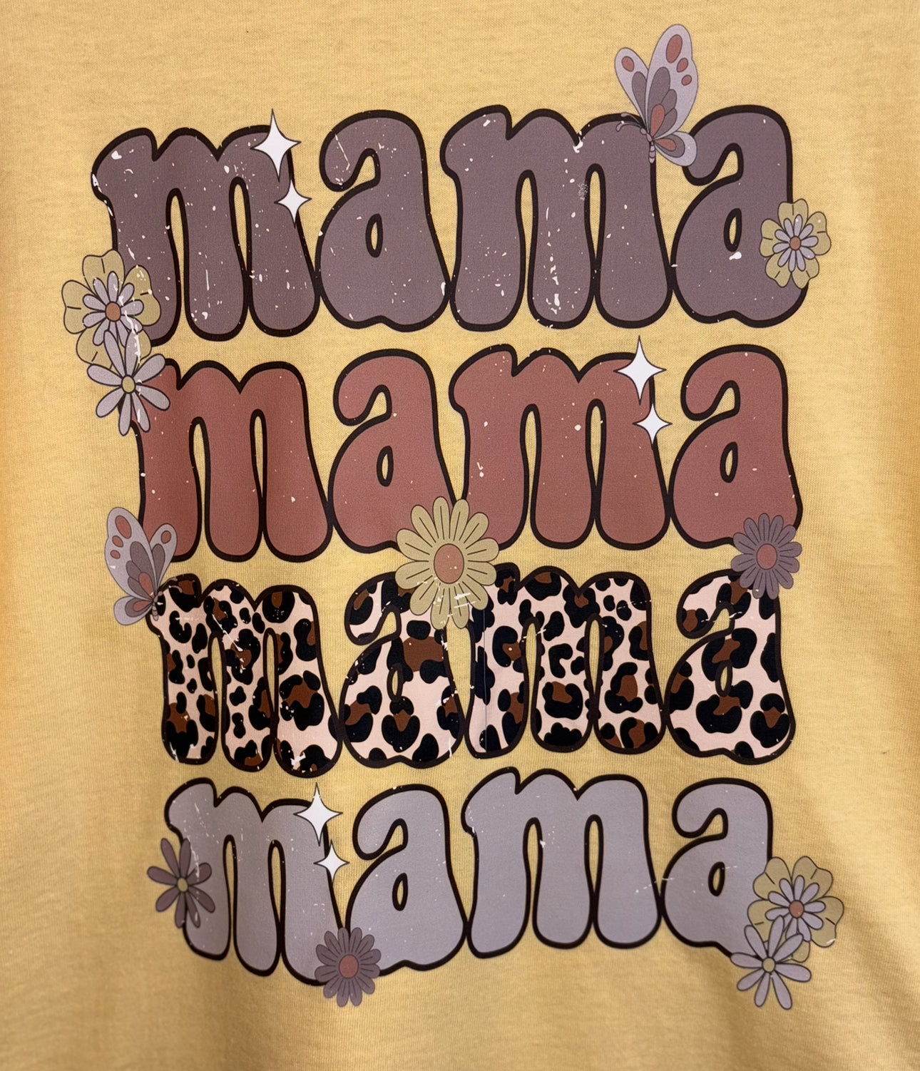 Mama Retro Flower Tee