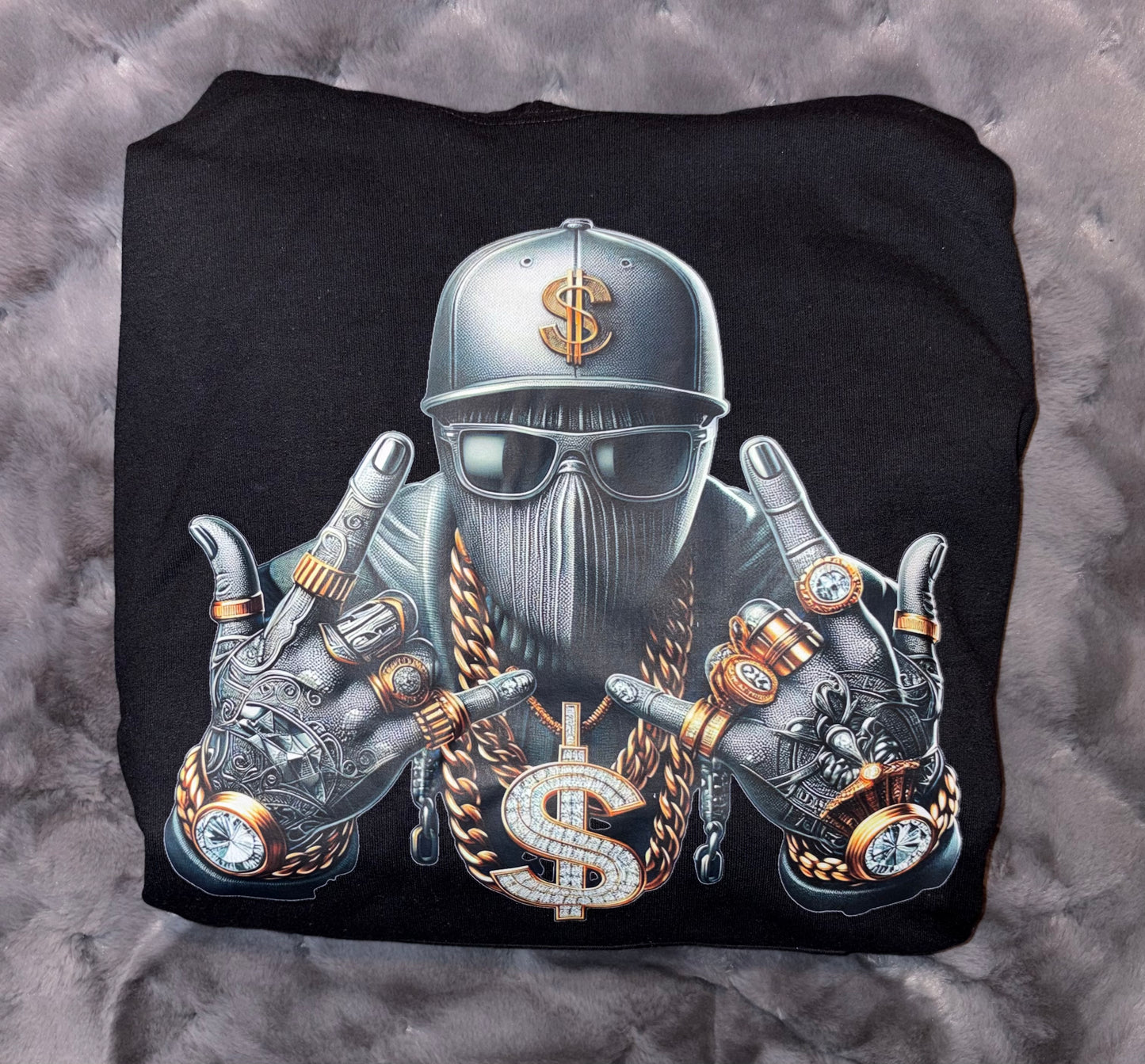 Graffiti Hip Hop Mask Hoodie