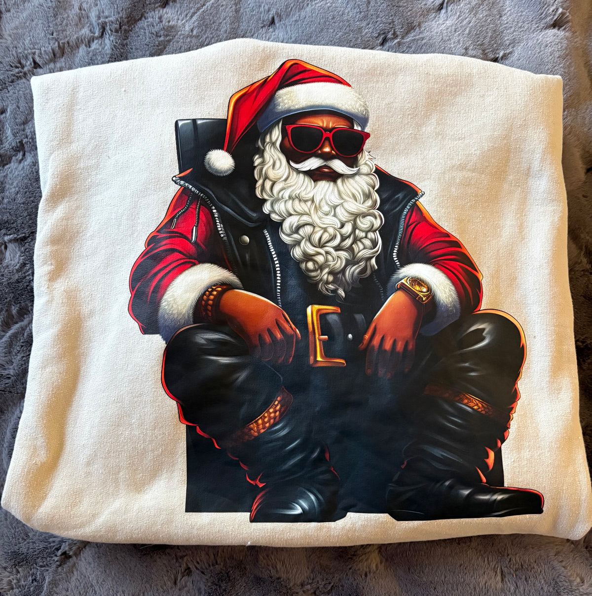 Black Santa Sweatshirt