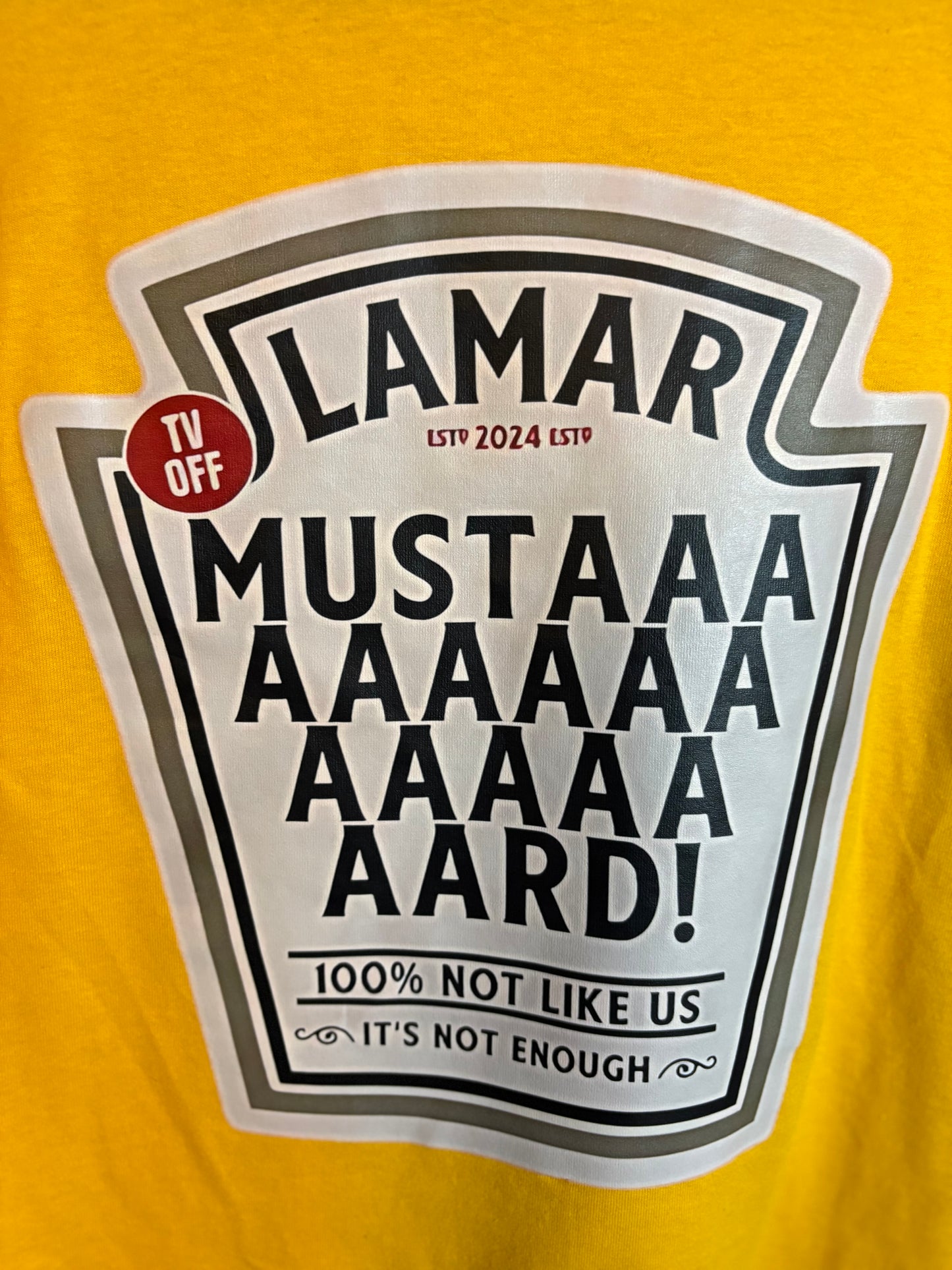 Lamar Mustard Label Tee
