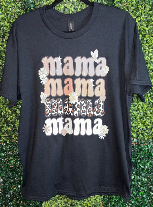 Mama Retro Flower Tee
