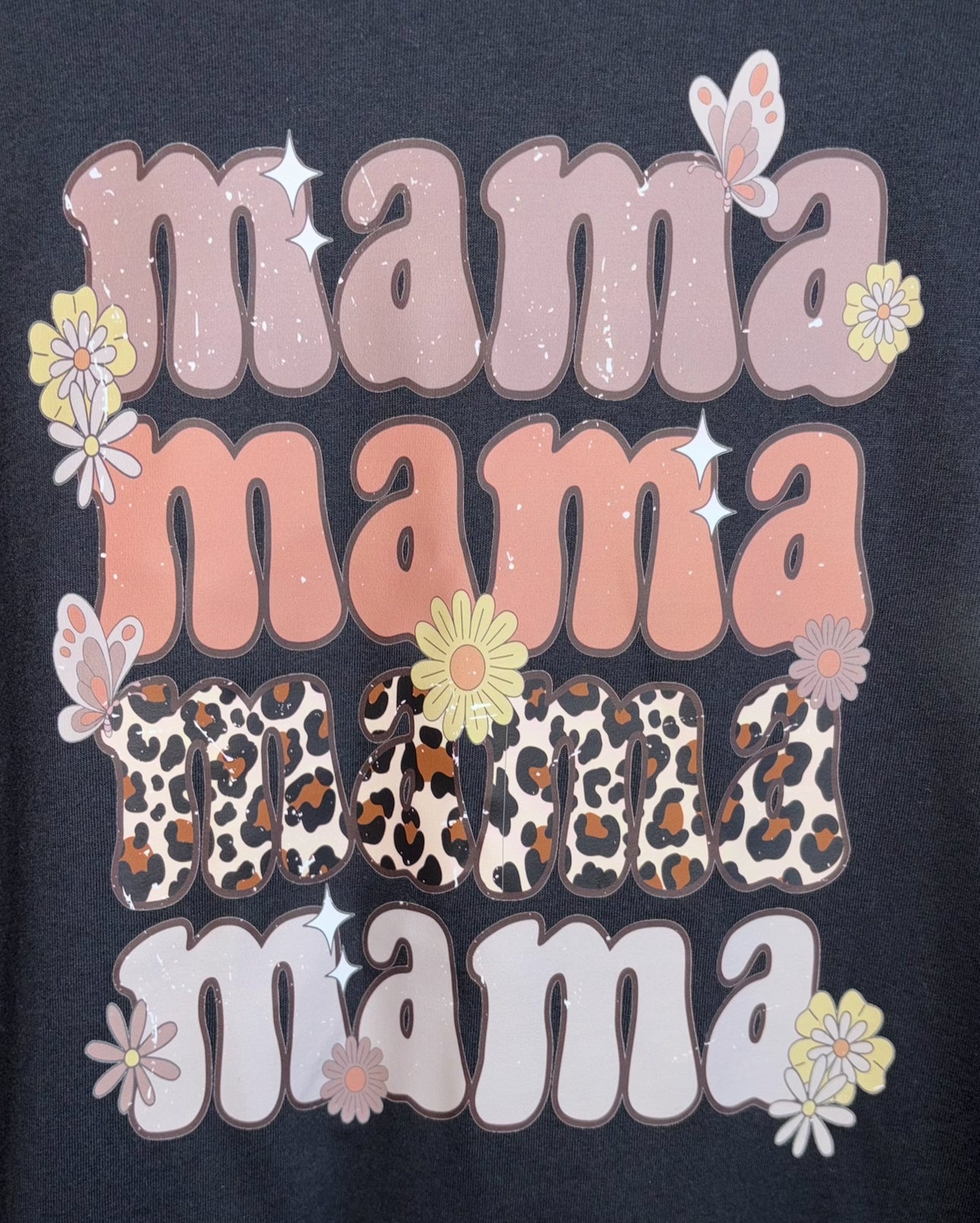 Mama Retro Flower Tee