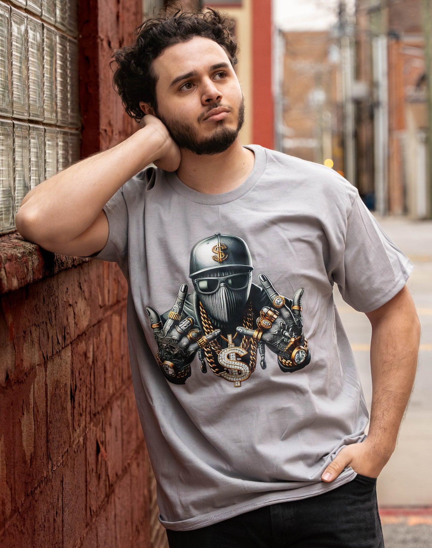 Graffiti Hip Hop Mask T-shirt