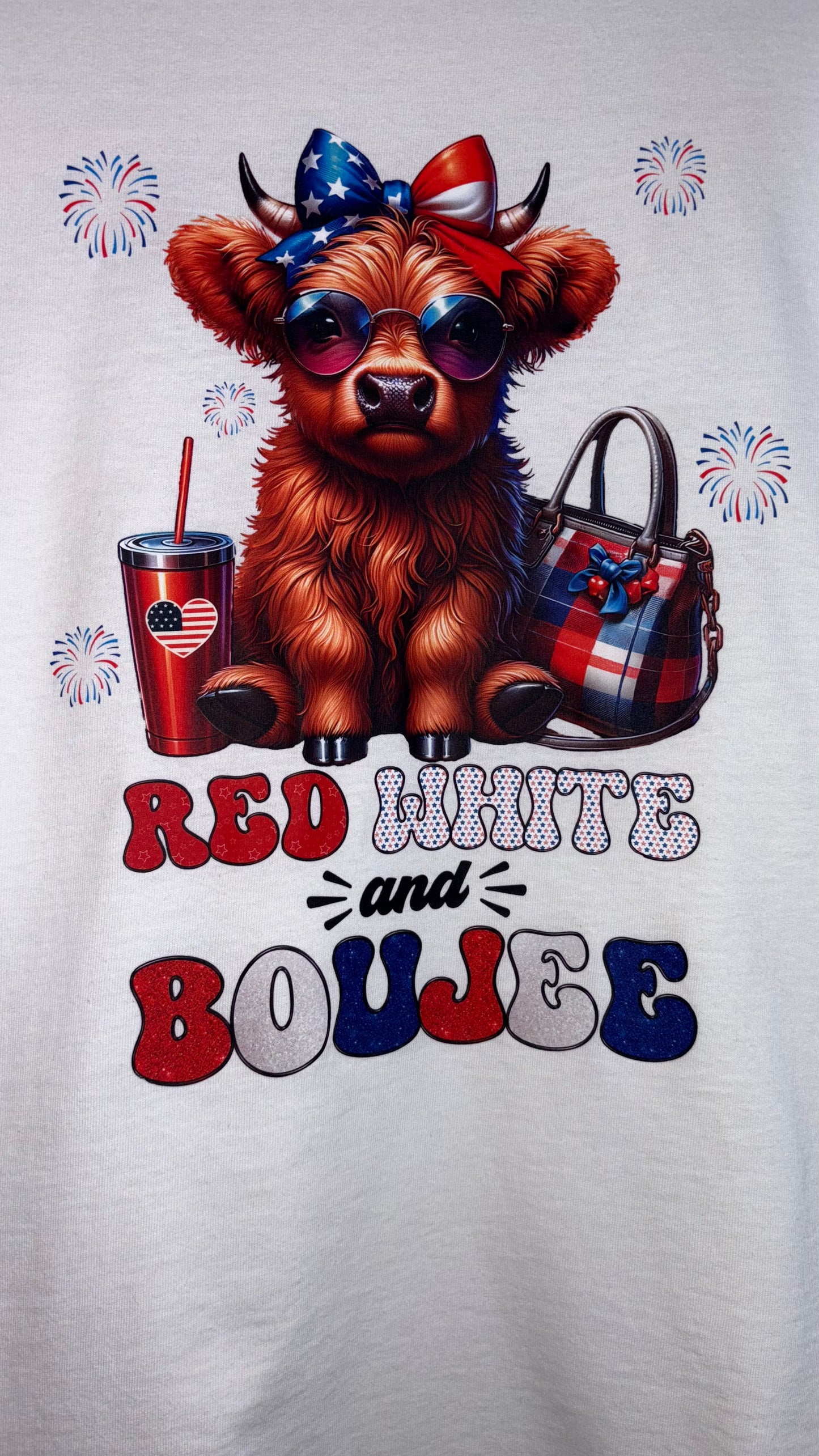 Red White & Boujee Cow